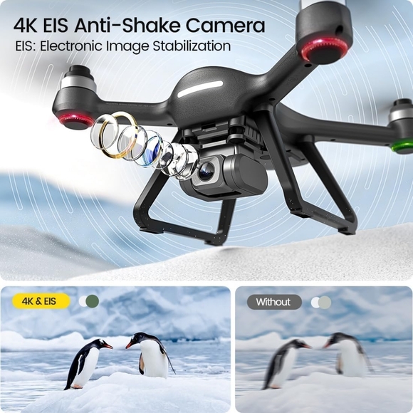 New Holy Stone HS700E GPS Drone, 4K Camera, Bundle: 2 Batterys, & Carrying Case! - Picture 2 of 13